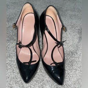 Black Gucci heels, size 10